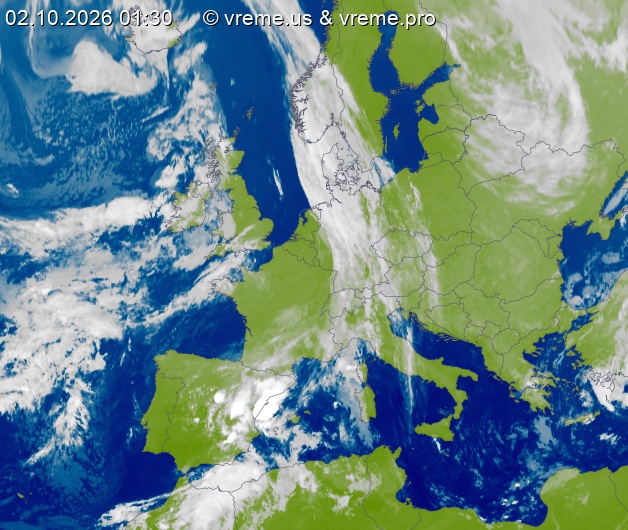 Oblačnost Evropa