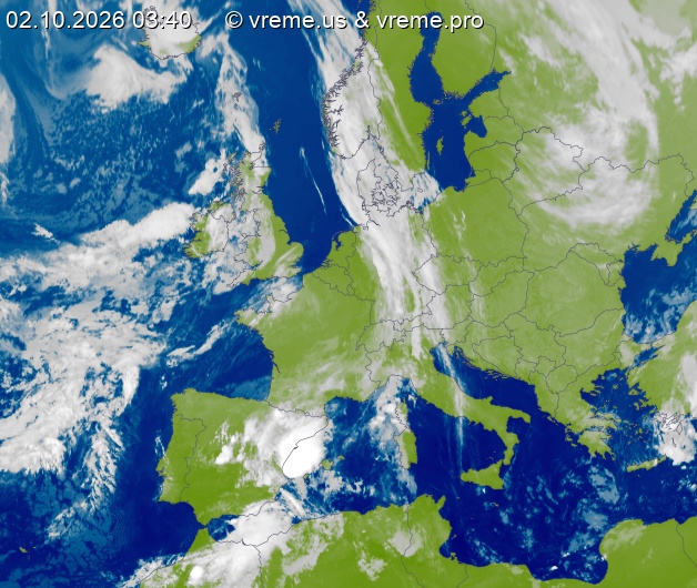 Oblačnost Evropa