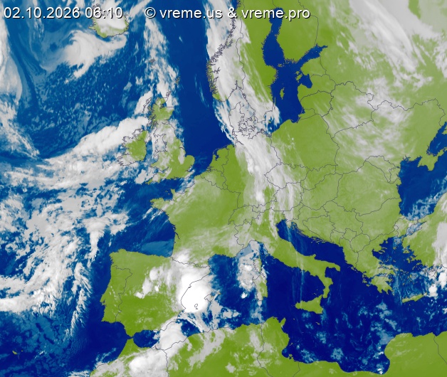 Oblačnost Evropa