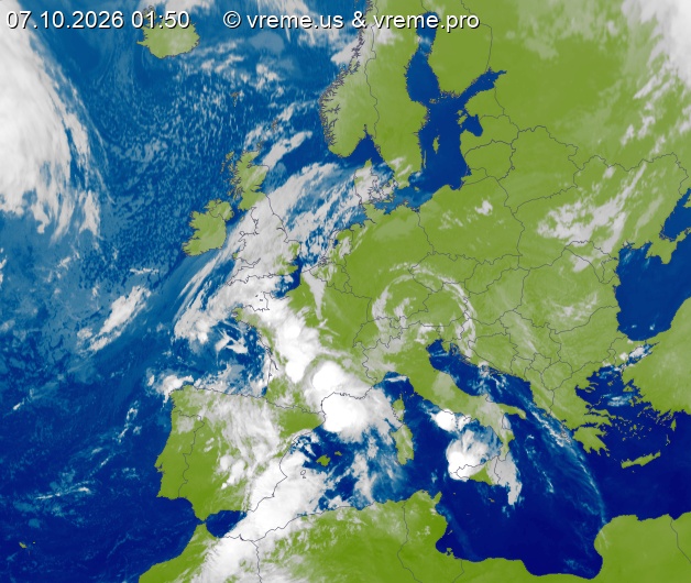 Oblačnost Evropa