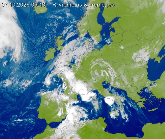 Oblačnost Evropa