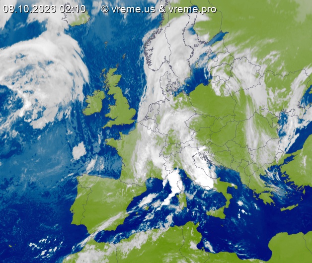 Oblačnost Evropa