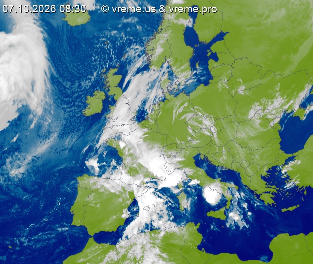 Oblačnost Evropa