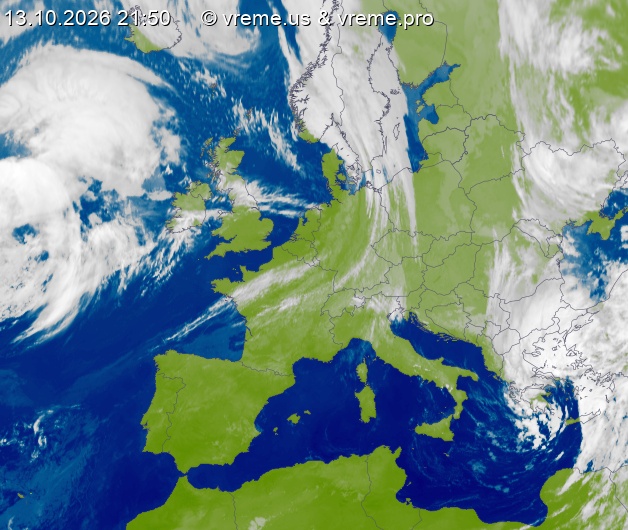 Oblačnost Evropa