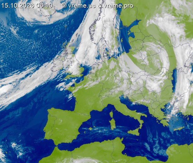 Oblačnost Evropa