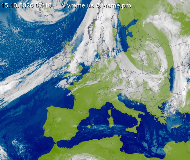 Oblačnost Evropa