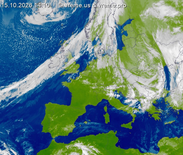 Oblačnost Evropa