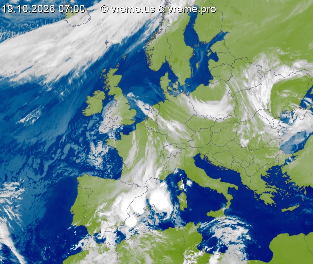 Oblačnost Evropa