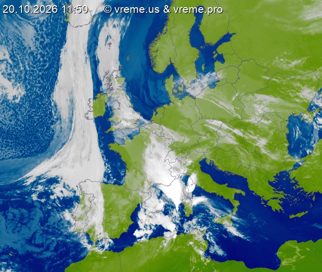 Oblačnost Evropa