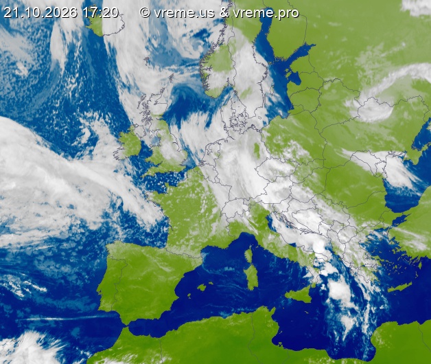 Oblačnost Evropa