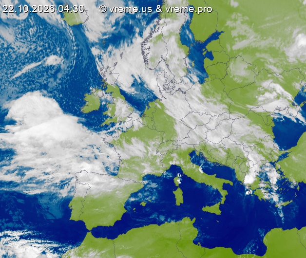 Oblačnost Evropa