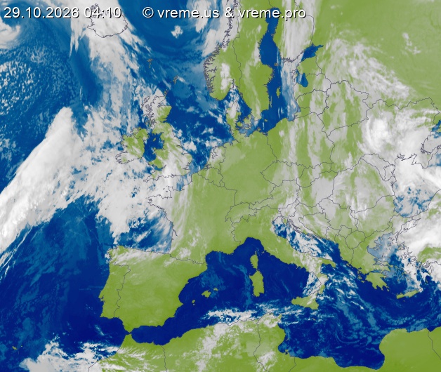 Oblačnost Evropa