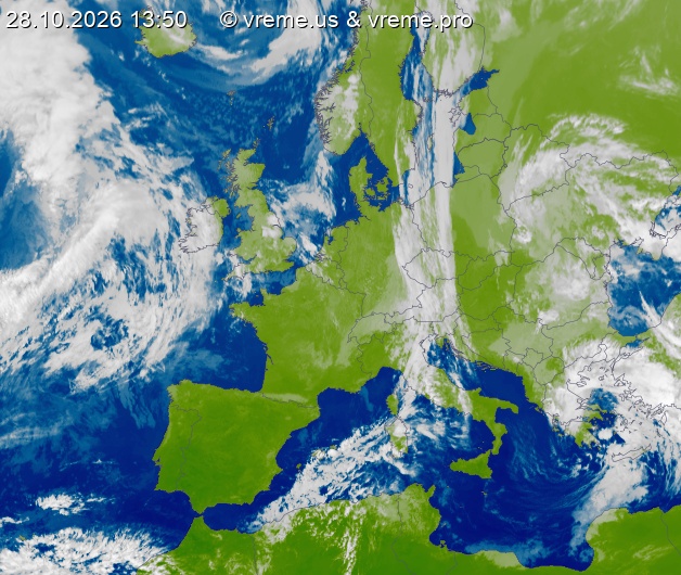 Oblačnost Evropa