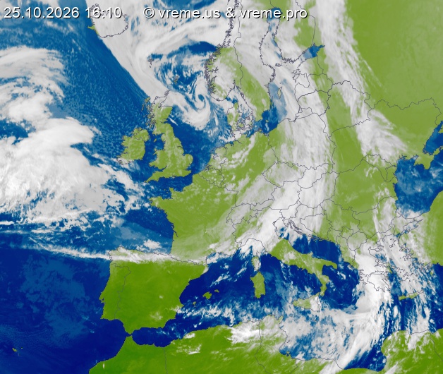 Oblačnost Evropa
