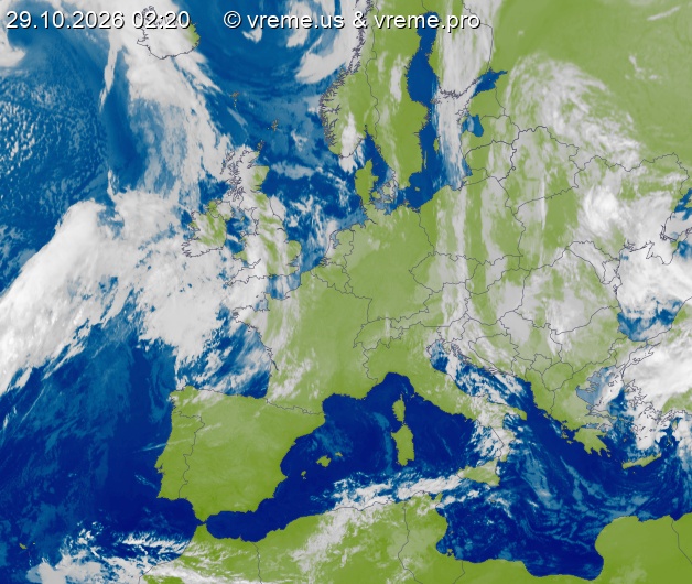 Oblačnost Evropa