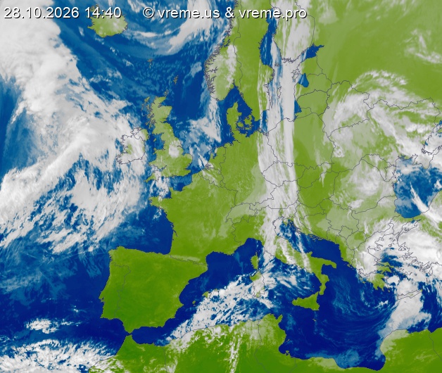 Oblačnost Evropa