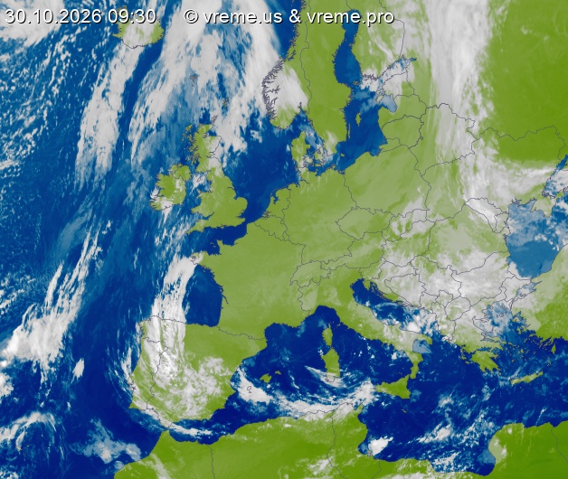 Oblačnost Evropa