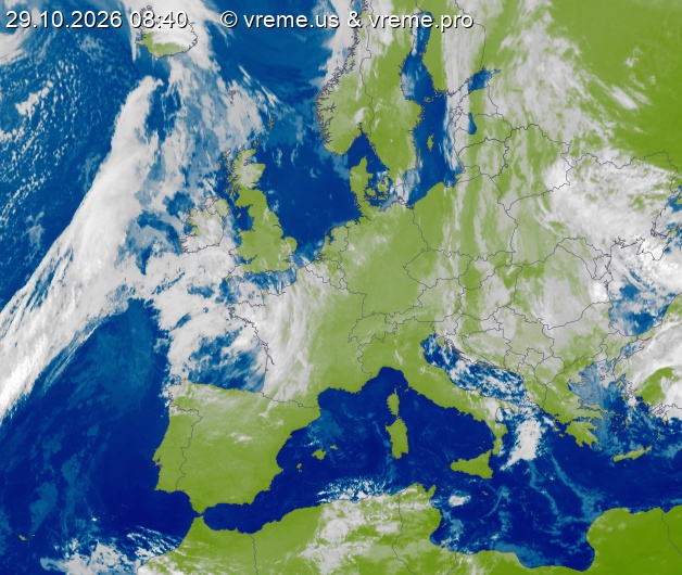 Oblačnost Evropa
