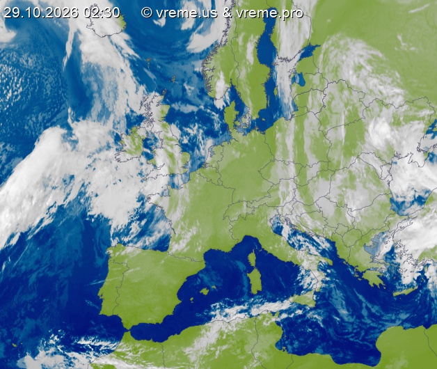Oblačnost Evropa