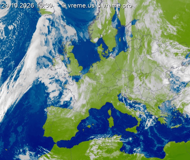 Oblačnost Evropa