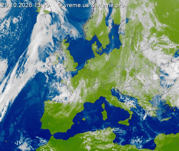 Oblačnost Evropa