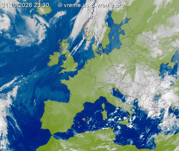 Oblačnost Evropa