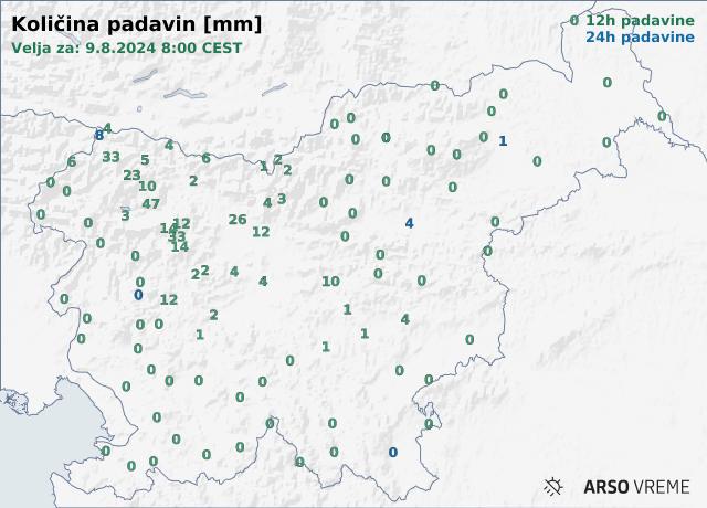 Količina padavin