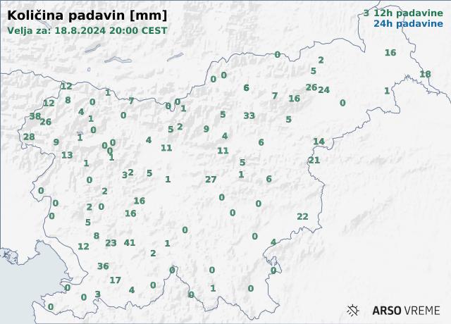 Količina padavin