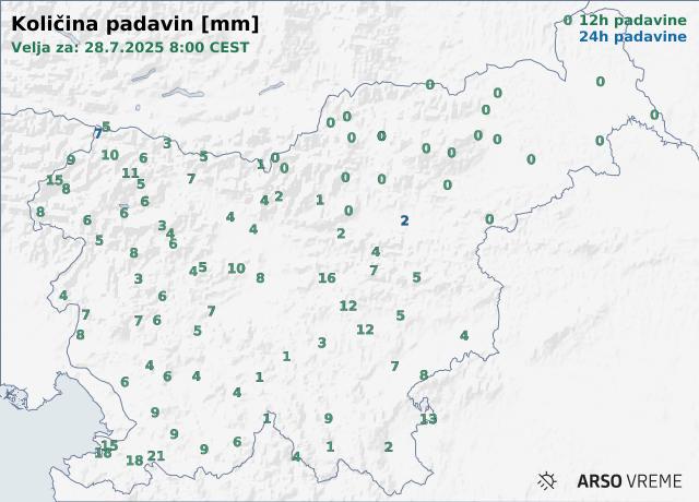 Količina padavin