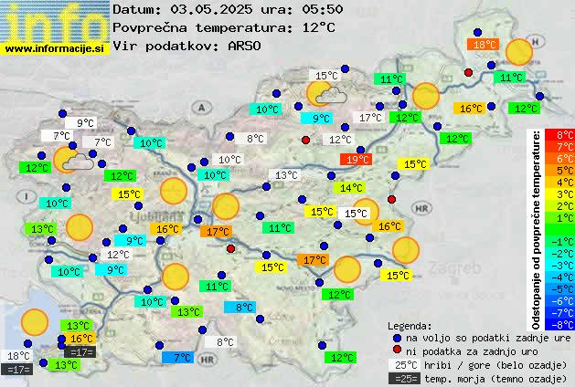 Trenutno vreme Ajdovščina