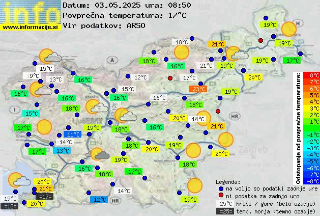 Trenutno vreme Postojna