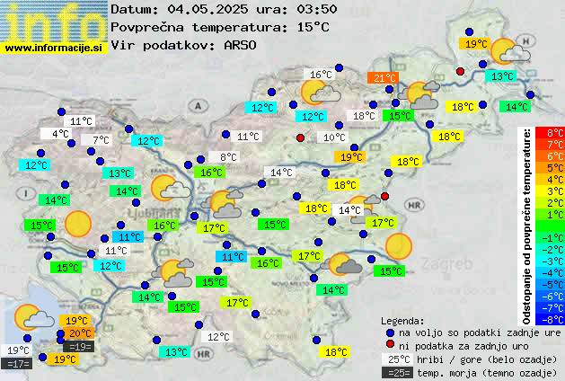 Trenutno vreme Zagorje ob Savi
