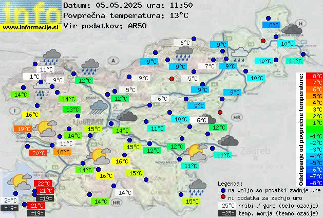 Trenutno vreme Kranjska Gora