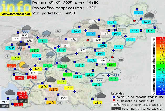 Trenutno vreme Zagorje ob Savi