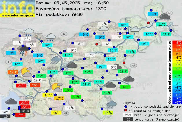 Trenutno vreme Zagorje ob Savi
