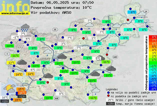 Trenutno vreme Jesenice