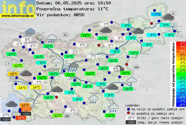 Trenutno vreme Postojna