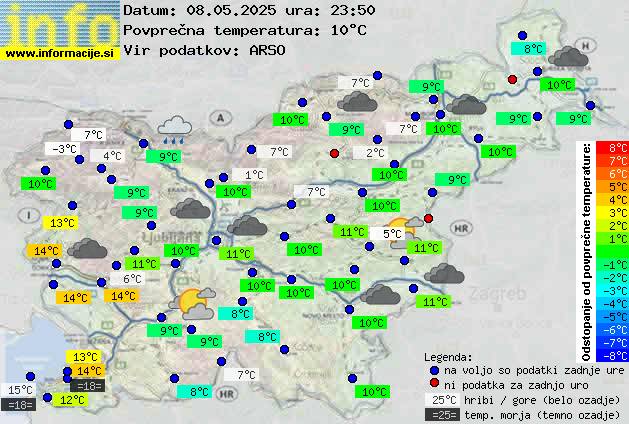 Trenutno vreme Nova Gorica