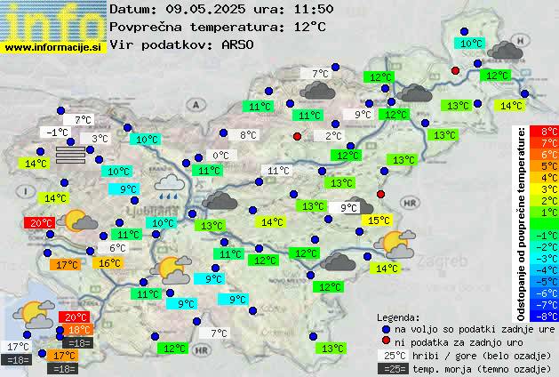 Trenutno vreme Ajdovščina