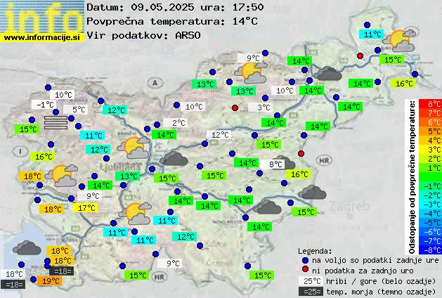 Trenutno vreme Slovenska Bistrica