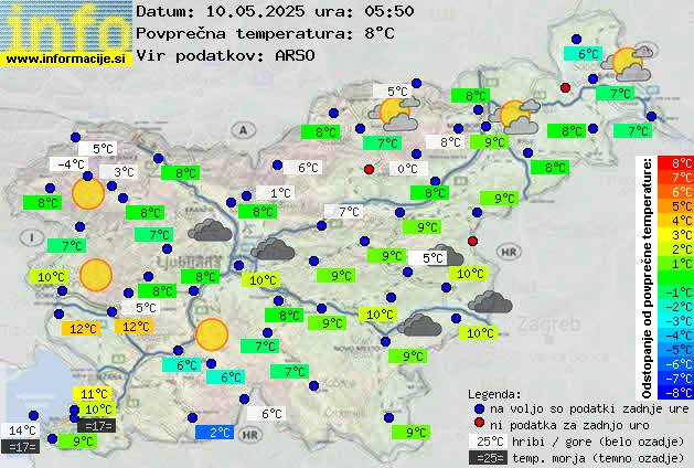 Trenutno vreme Nova Gorica