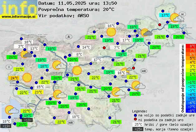 Trenutno vreme Ljubljana