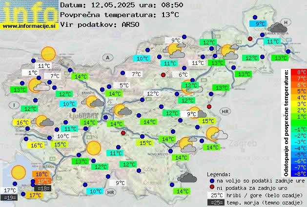 Trenutno vreme Novo mesto