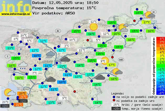 Trenutno vreme Postojna