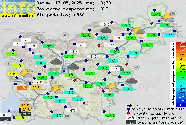 Trenutno vreme Kočevje