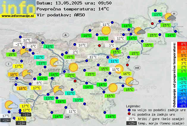 Trenutno vreme Rogaška Slatina