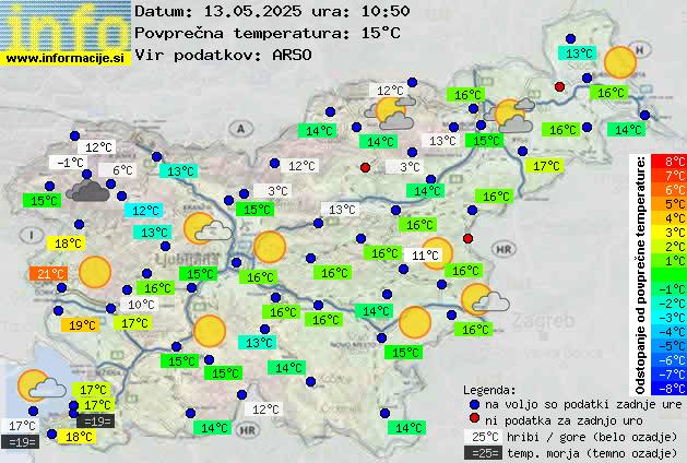 Trenutno vreme Postojna