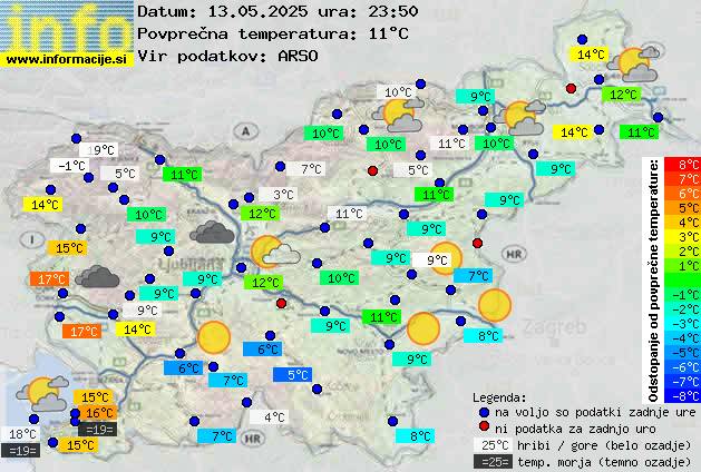 Trenutno vreme Ljubljana