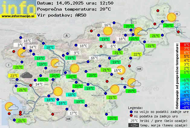 Trenutno vreme Postojna