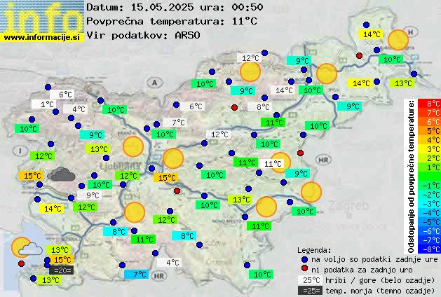 Trenutno vreme Zagorje ob Savi